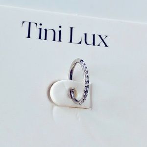 Hypoallergenic titanium clicker hoop - Tini Lux “Pave Coastal” hoop